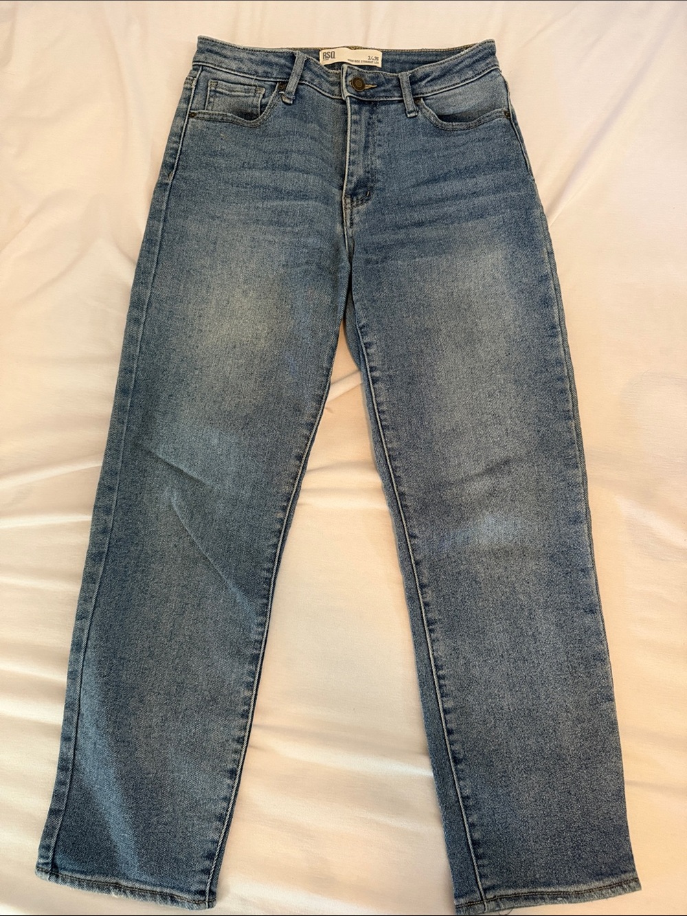 RSQ Women's Light Blue Straight-Leg Jeans